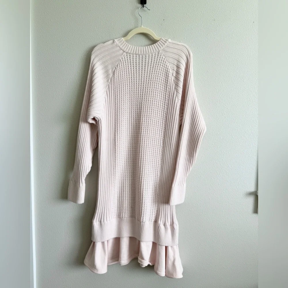 NWT! Anthropologie Daily Practice Twofer Waffle-Knit Mini Dress - Large 🪑